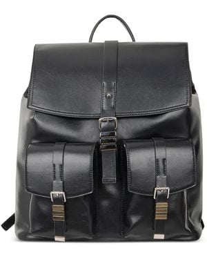 John Richmond Buckle-Fastening Backpack - Black