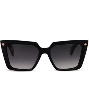 Philipp Plein Geometric-Frame Sunglasses - Black