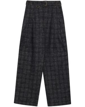Burberry Pantalon À Carreaux - Grey