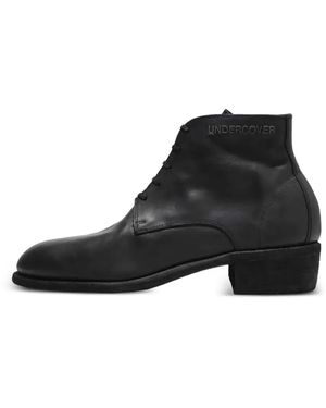 Undercover X Guidi Leather Desert Boots - Black