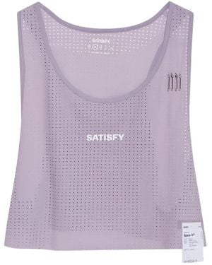 Satisfy Space-O Perforated Top - Purple