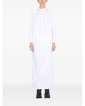 Raf Simons Ruffled Maxi Dress - White
