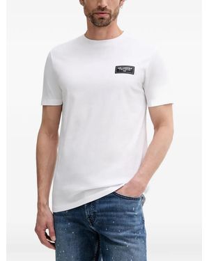 KARL LAGERFELD Rue Saint-Guillaume-Patch T-Shirt - White
