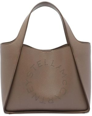 Stella McCartney Stella Logo Tote Bag - Brown