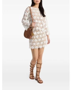 Michael Kors Minifalda De Ganchillo - Neutro