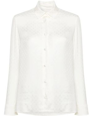 Palm Angels Monogram Jacquard Shirt - White