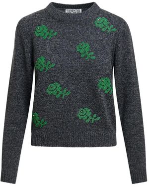 Essentiel Antwerp Korine Pullover Mit Perlen - Grün