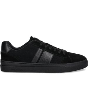 Baldinini Suede Lace-Up Sneakers - Black