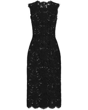 Dolce & Gabbana Midi Dress Dg - Black