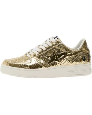 A Bathing Ape Bape Sta 5 Metallic Trainers