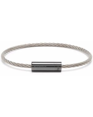 Le Gramme 5G Kordelarmband Mit Poliertem Verschluss Aus Keramik - Weiß