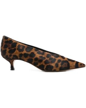 Le Monde Beryl 40Mm Babouche Pointed Toe Court Shoes - Brown