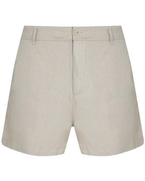 Osklen Linen-Blend Shorts - Gray