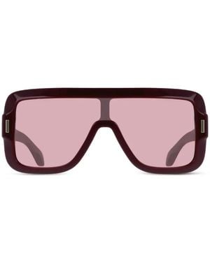 Ferragamo Geometric-Frame Sunglasses - Pink