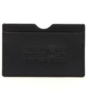 MM6 by Maison Margiela Signature Leather Cardholder - Black