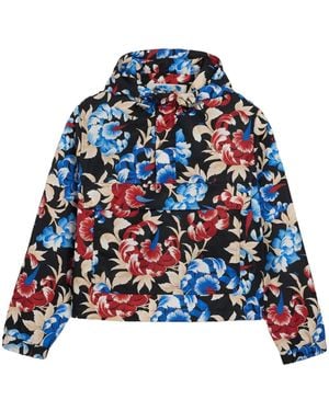 Ami Paris Hooded Windbreaker - Blue