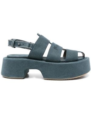 JW Anderson レザー サンダル - ブルー
