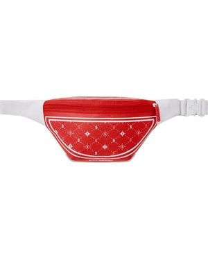 Sprayground Diamond-Pattern Belt Bag - Red