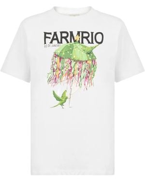 FARM Rio Parrot-Print T-Shirt - White