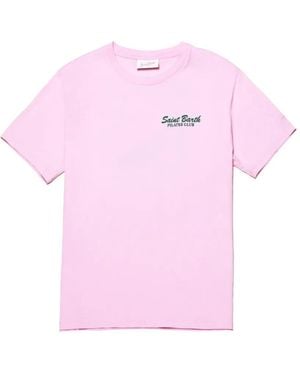 MC2 Saint Barth Logo-Print T-Shirt - Pink