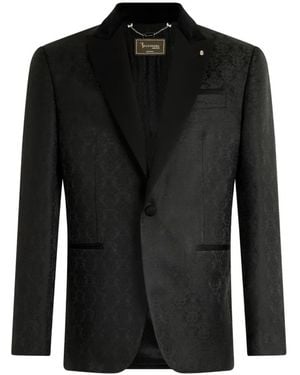 Billionaire Brocade Jacquard Blazer - Black