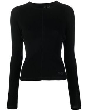 Y-3 Fitted Ls Tee - Black