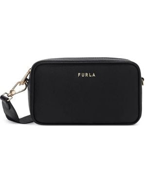 Furla Xl Classic Logo-Detail Crossbody Bag - Black