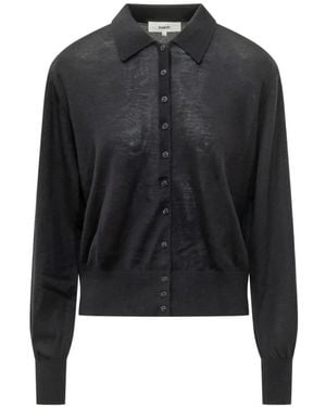 Ba&sh Boston Polo-Collar Shirt - Black