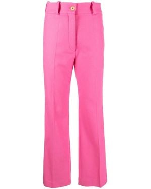 Patou Straight-Leg Tailored Trousers - Pink