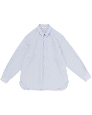 Still By Hand Striped Shirt - White