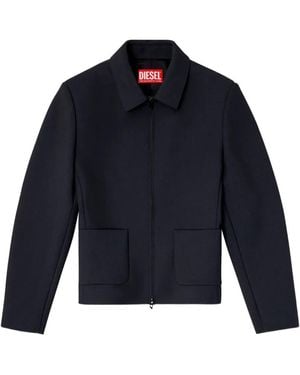DIESEL G-Cesara-Bons Zip-Front Pocket Jacket - Blue