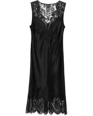 Carine Gilson Abito Con Scollo A V - Nero