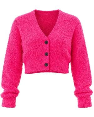 KARL LAGERFELD Cárdigan Corto De Bouclé - Rosa