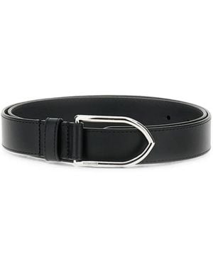 Jacquemus Cinturón De Piel Bambino - Negro
