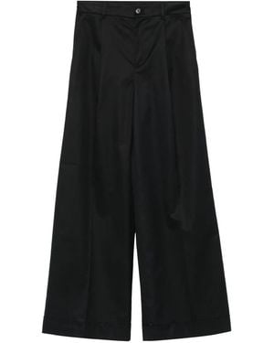Ralph Lauren Belt-Loop Pleated Trousers - Black