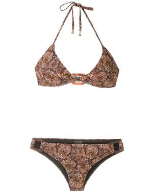 Isolda Bikini Borakay estampado - Marrón
