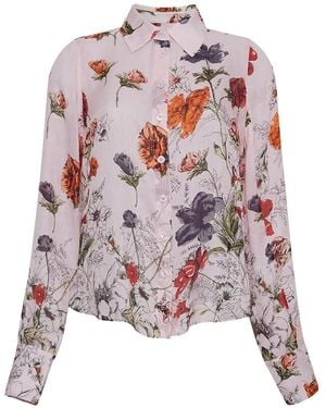 Cara Cara Perfect Floral-Print Shirt - White