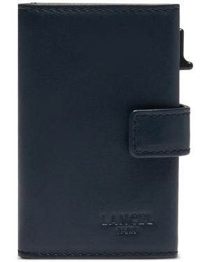 Lancel Leon Leather Cardholder - Blue