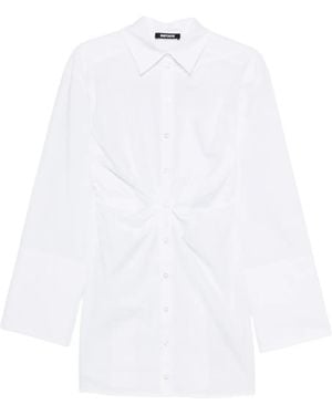 ROTATE BIRGER CHRISTENSEN Knotted Shirt Dress - White