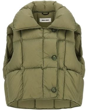 Ienki Ienki Cozy Cloud Quilted Pillow-Collar Vest - Green
