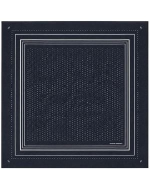 Officine Generale Polka-Dot Square Scarf - Blue