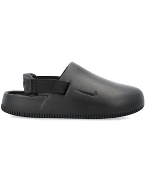 Nike Calm Logo-Debossed Slippers - Gray