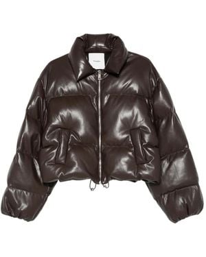 Nanushka Quilted Puffer Jacket - Brown