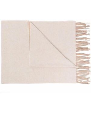Ganni Sciarpa Con Frange - Rosa