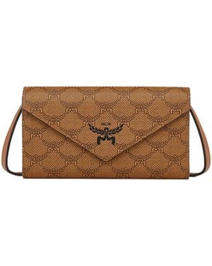 MCM Himmel Portemonnaie Mit Kettenriemen - Braun