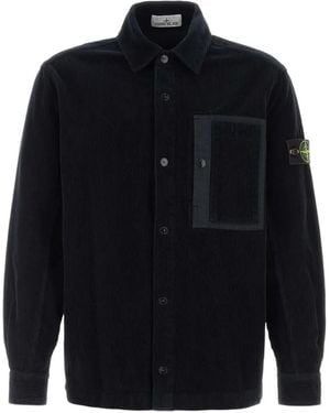 Stone Island 1200016 Organic Cotton Corduroy 800 - Blue