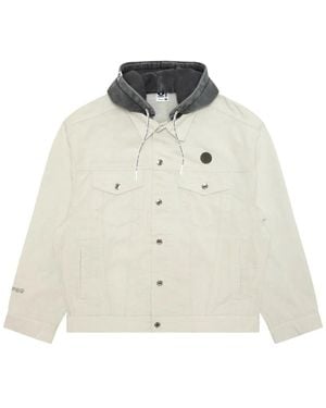 Aape By A Bathing Ape Buttoned-Front Hooded Jacket - White