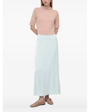 BOSS Etikat High-Neck Short-Sleeve Top - White