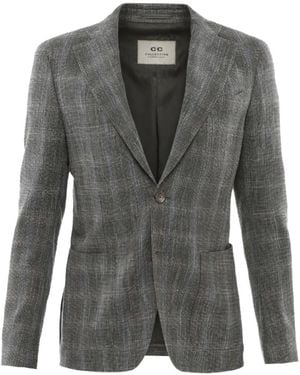 Corneliani Checked Blazer - Grey
