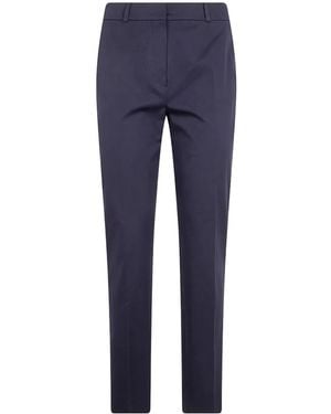 Max Mara Pressed-Crease Trousers - Blue